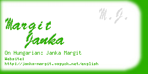 margit janka business card